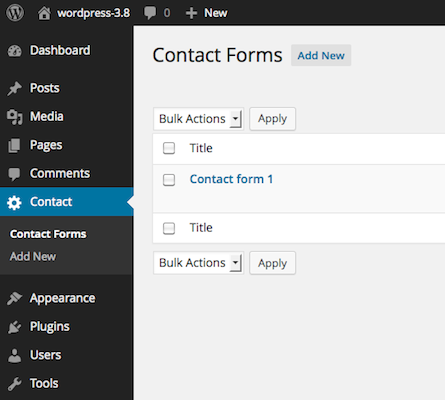 Getting Started With Contact Form 7