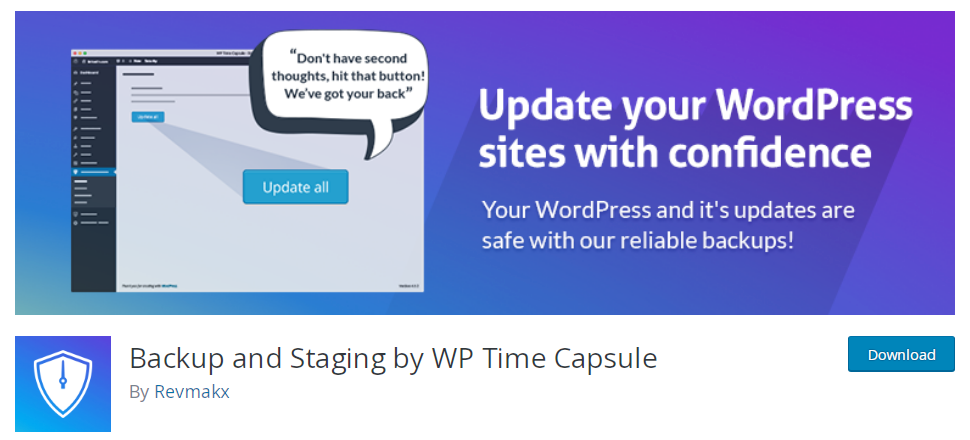 Backup and Staging by WP Time Capsule