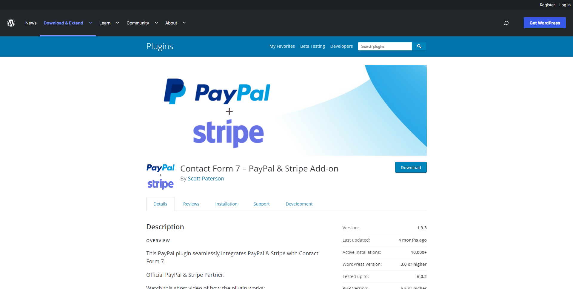 Contact Form 7 with PayPal Add-on