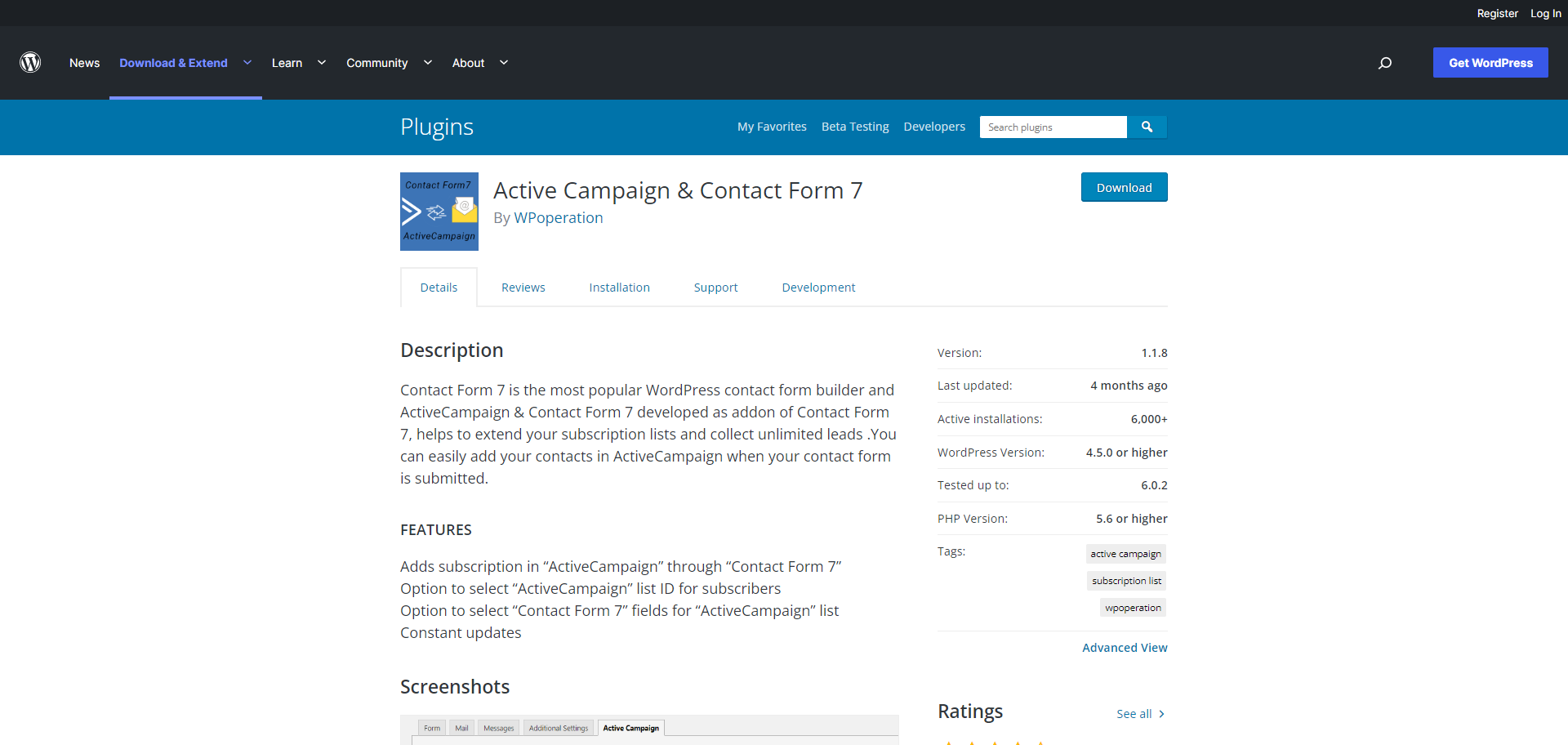 Active Campaign & Contact Form 7