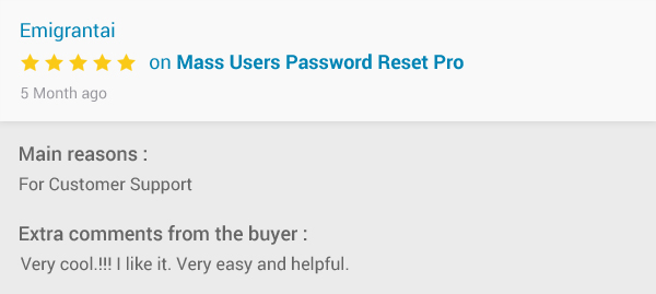 Mass Users Password Reset Pro