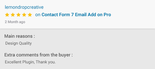 Email Addon For CF7 Pro