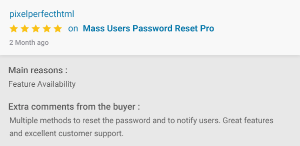Mass Users Password Reset Pro