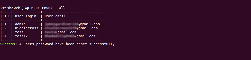 Mass Users Password Reset Pro