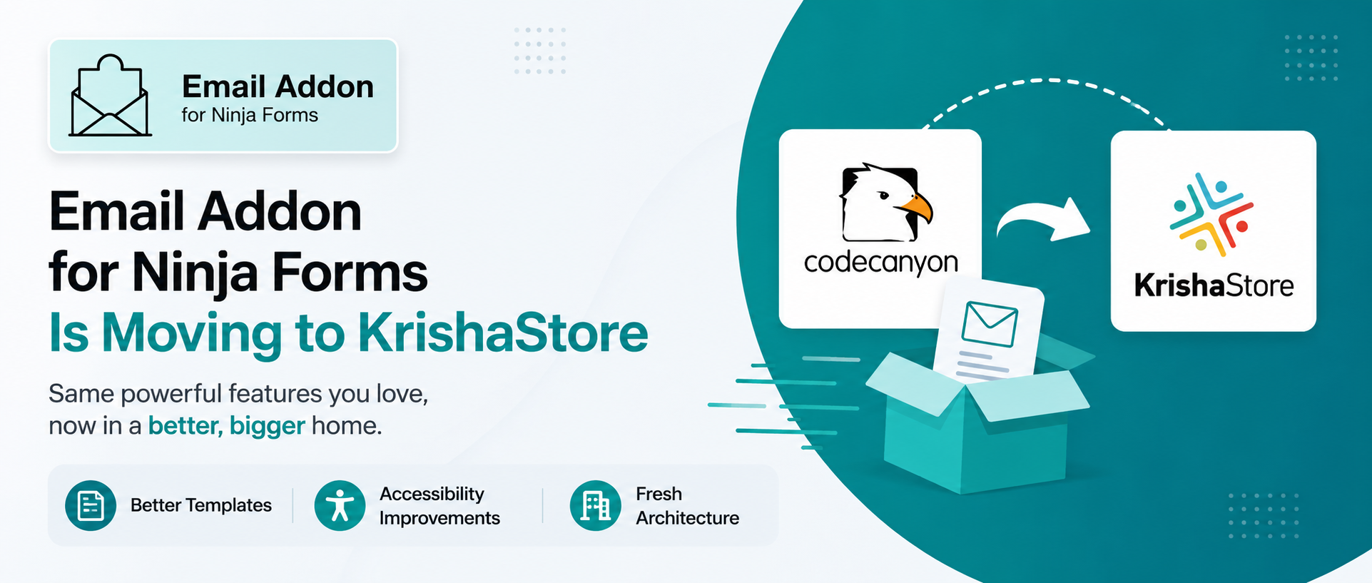 Email Addon for Ninja Forms Is Moving to KrishaStore